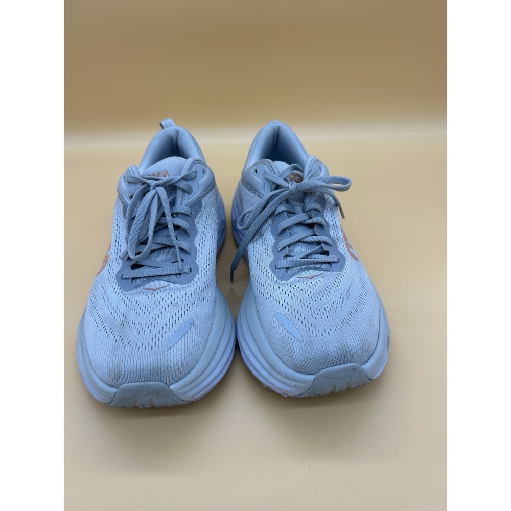 Hoka One One Bondi 8 Shoes Harbor Mist/Lunar Rock Women's Size 10B - Picture 3 of 9